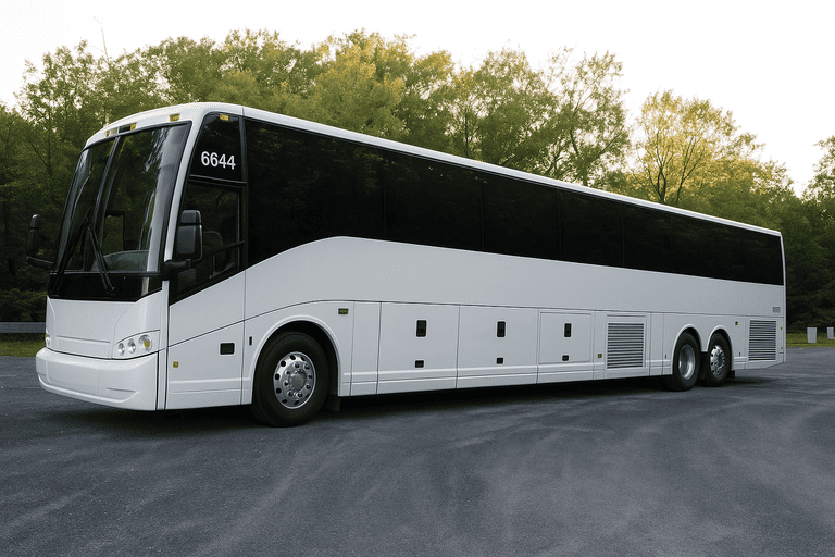 exterior of Charleston Minibus Company coach bus