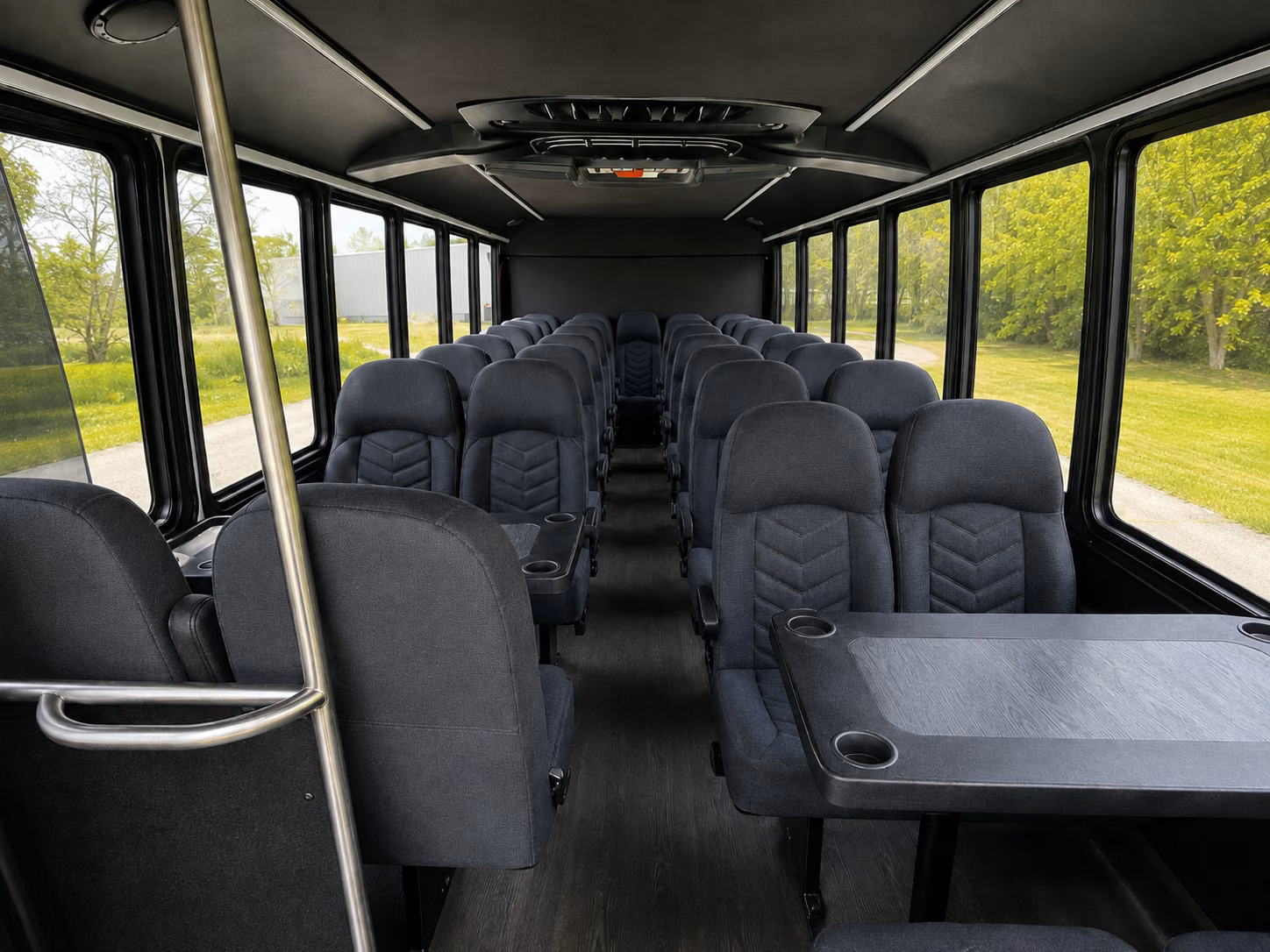 charleston 20 passenger minibus inside