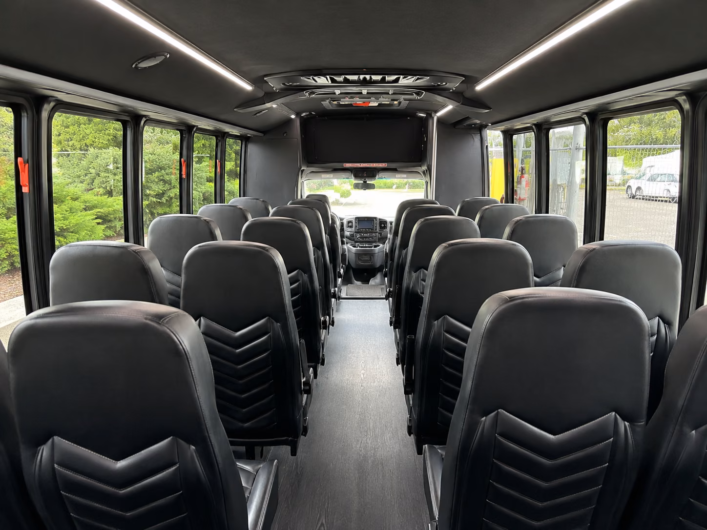 charleston 20 passenger minibus interior