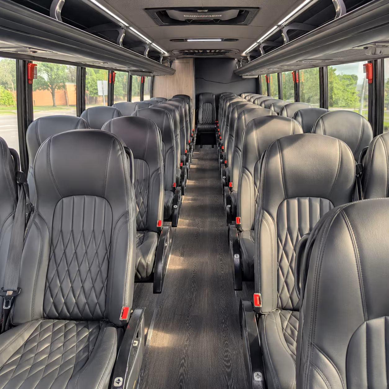 charleston 30 passenger minibus interior