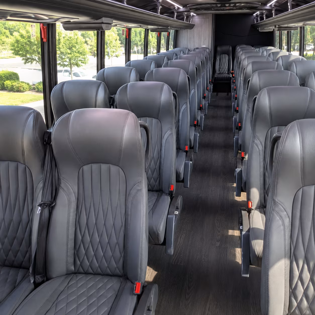 charleston 35 passenger minibus interior