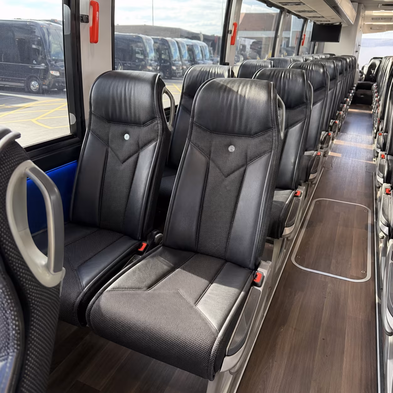 charleston 40 passenger charter bus interior