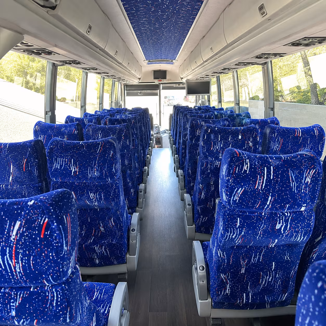 charleston 50 passenger charter bus interior