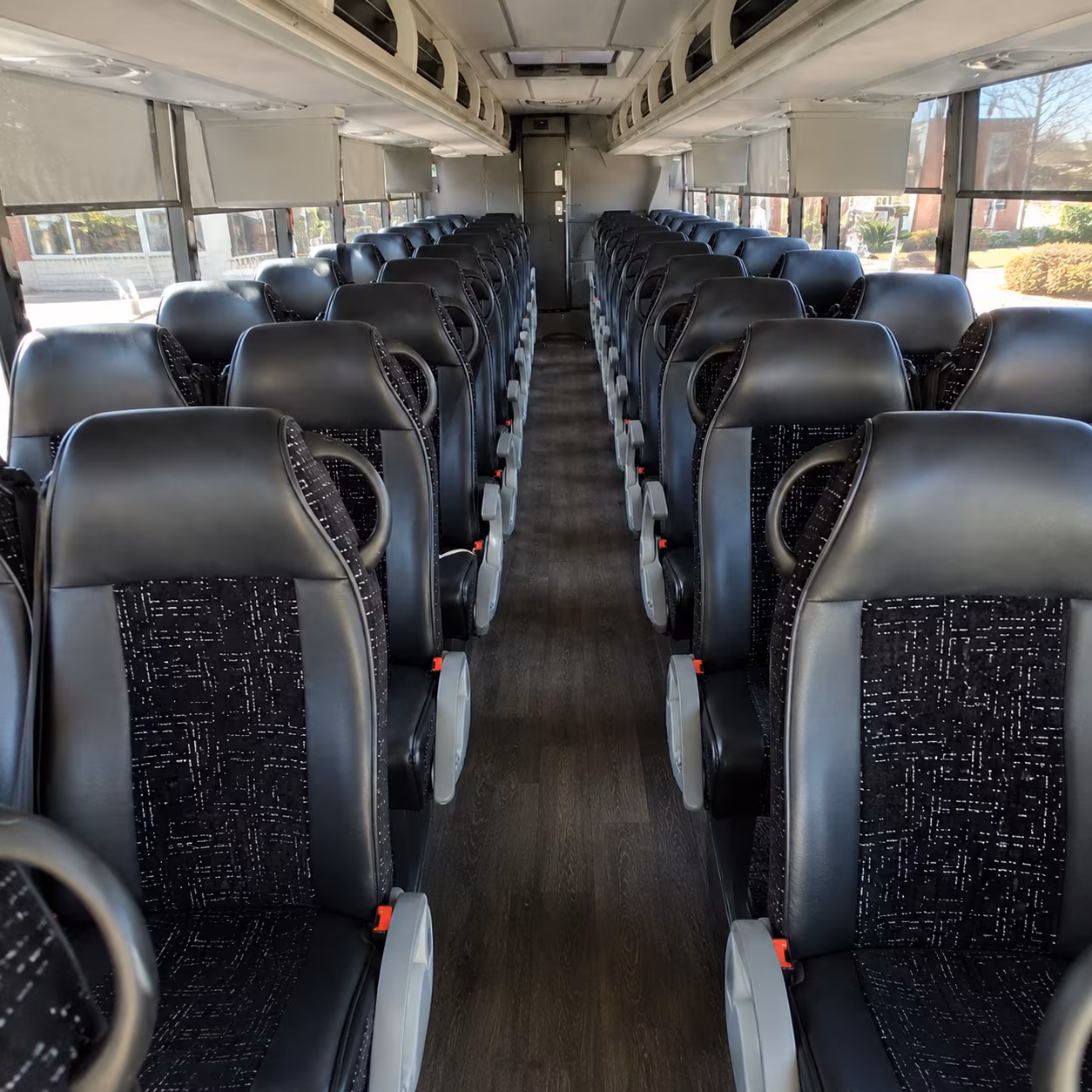 charleston 54 passenger charter bus inside