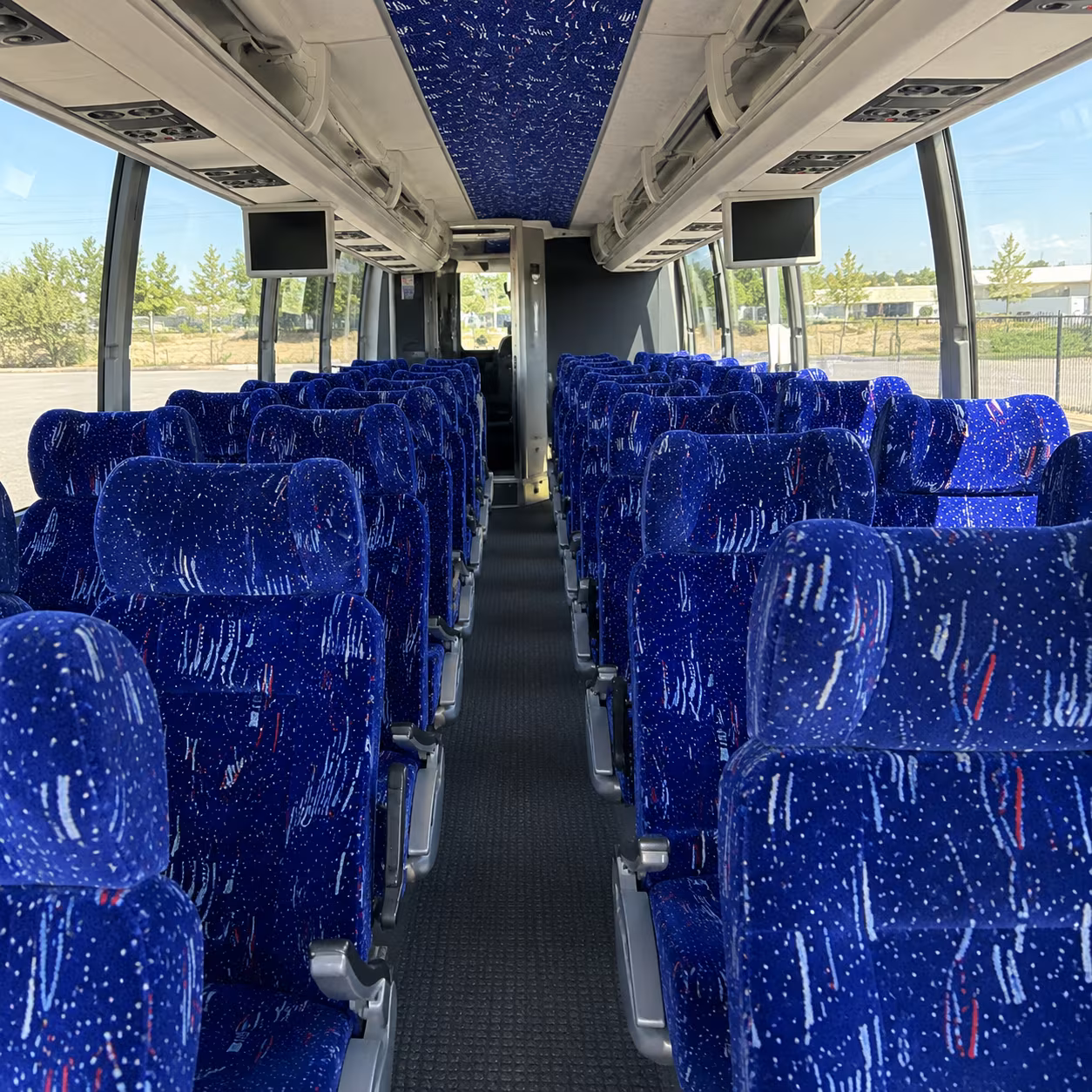 charleston 54 passenger charter bus interior
