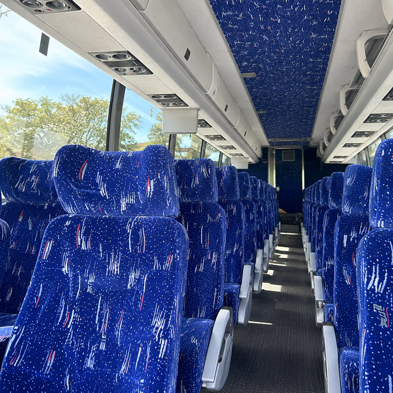 charleston charter bus inside