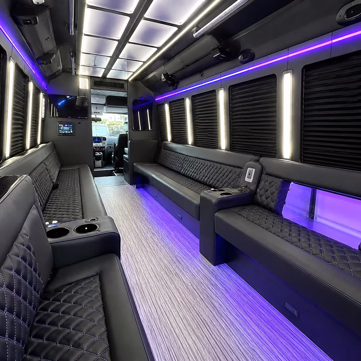 charleston party bus interior