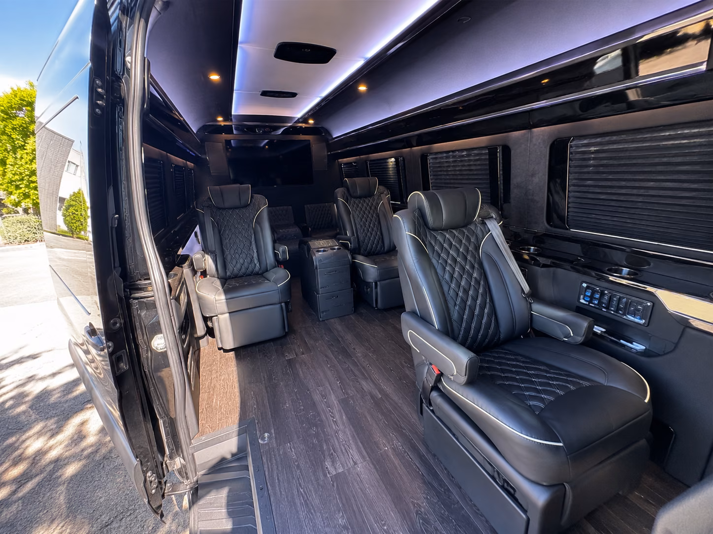 charleston sprinter van with driver inside