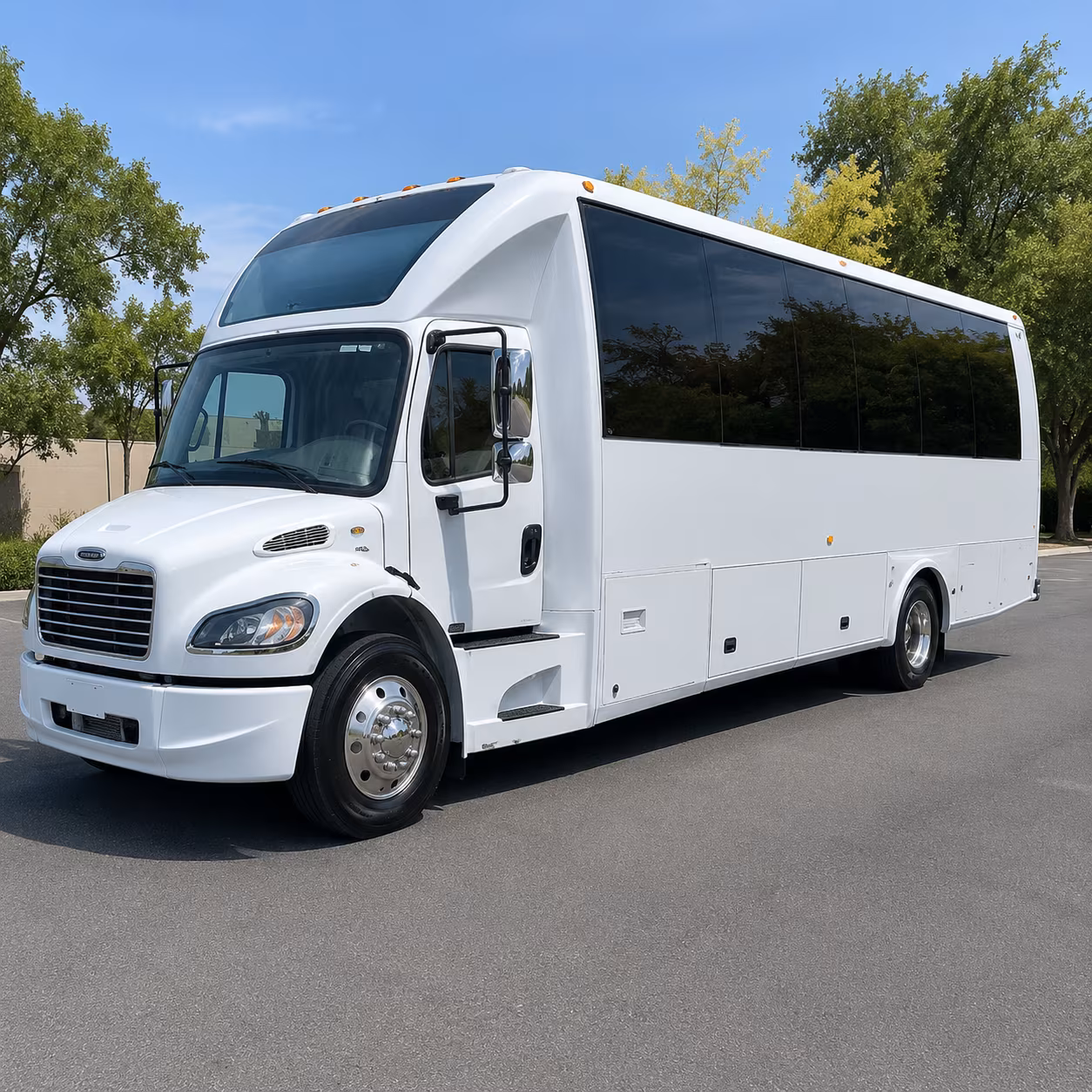 corporate shuttles and convention buses for charleston business events