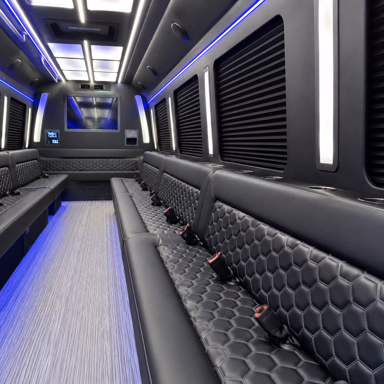 shuttle buses for corporate concert outings and group event nights in charleston